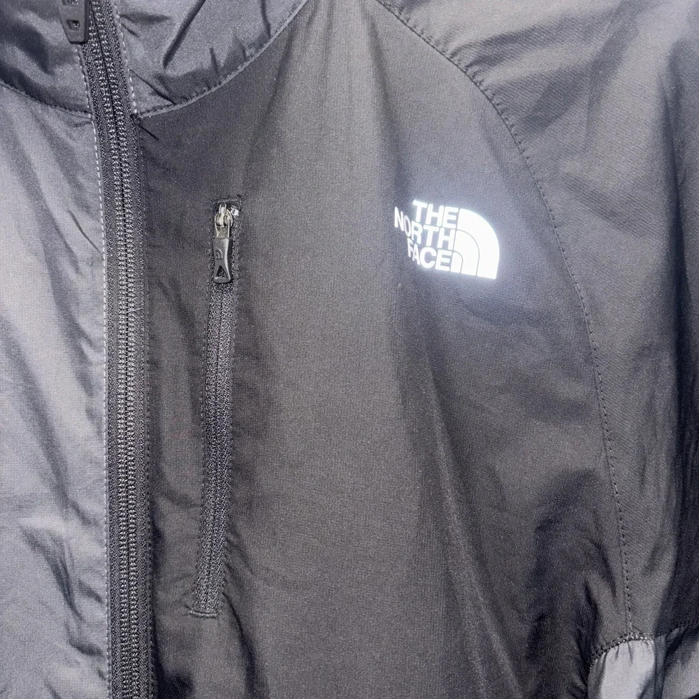 The North Face Men's Black Lightweight Full Zip Windbreaker Jacket Size Small